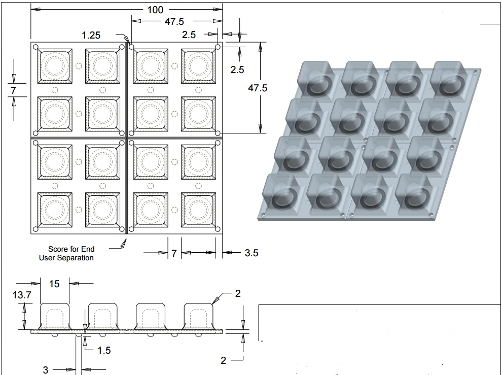 4x4 Tastenfeldgr&ouml;&szlig;en