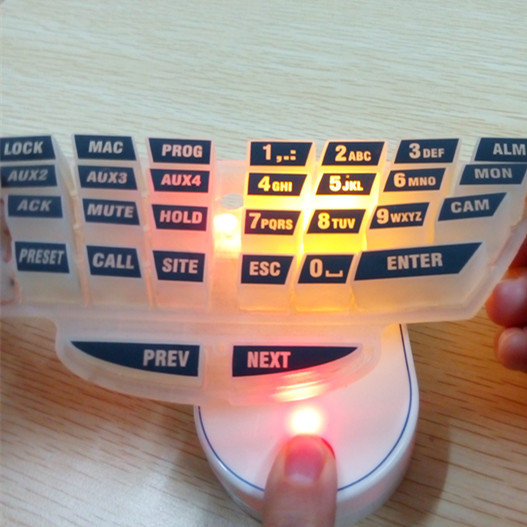 hinterleuchteten Tasten Beleuchtete Silikonschaltmatte