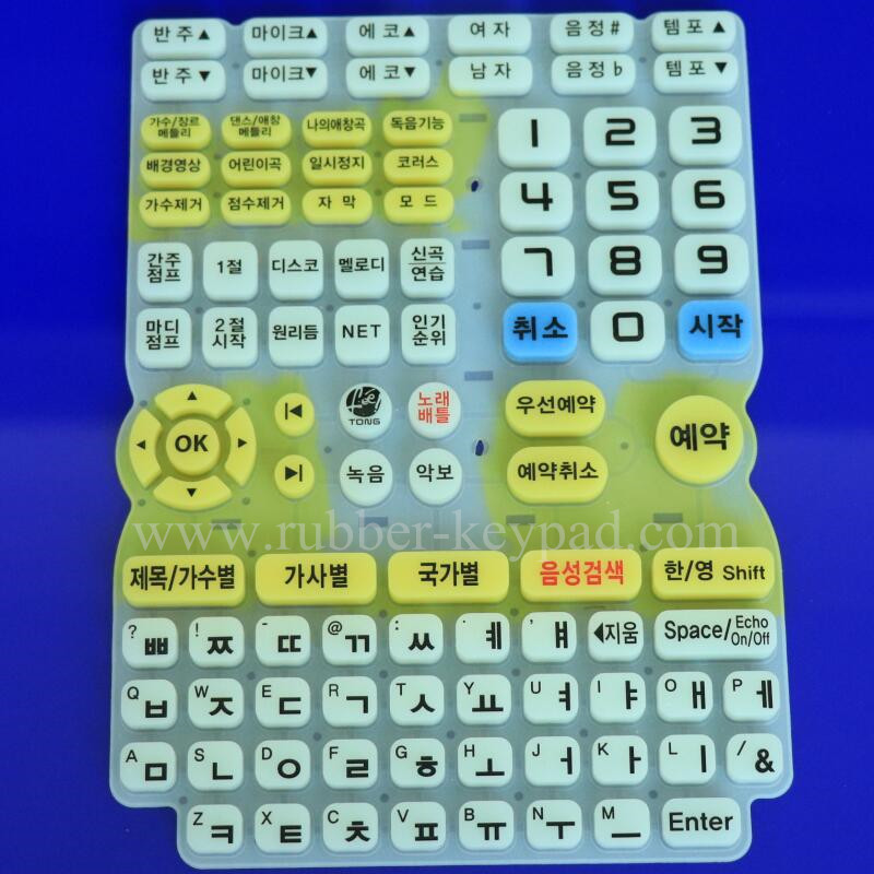 Print Rubber Keypad Gummitastatur drucken