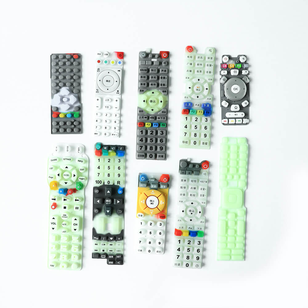 Glow-in-the-dark silicone keypad Im Dunkeln leuchtende Silikontastatur