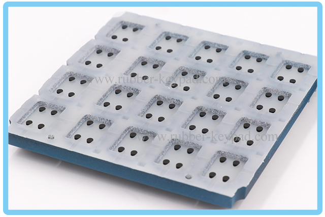 Silikonschalterknopf mit Carbon Pille