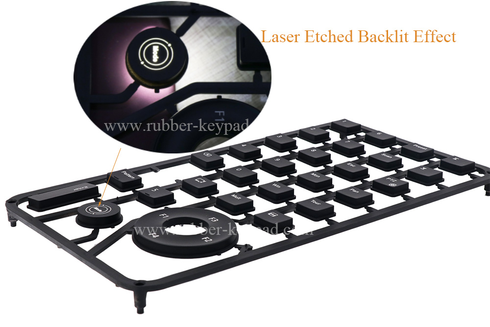 beleuchtete Kunststofftastatur