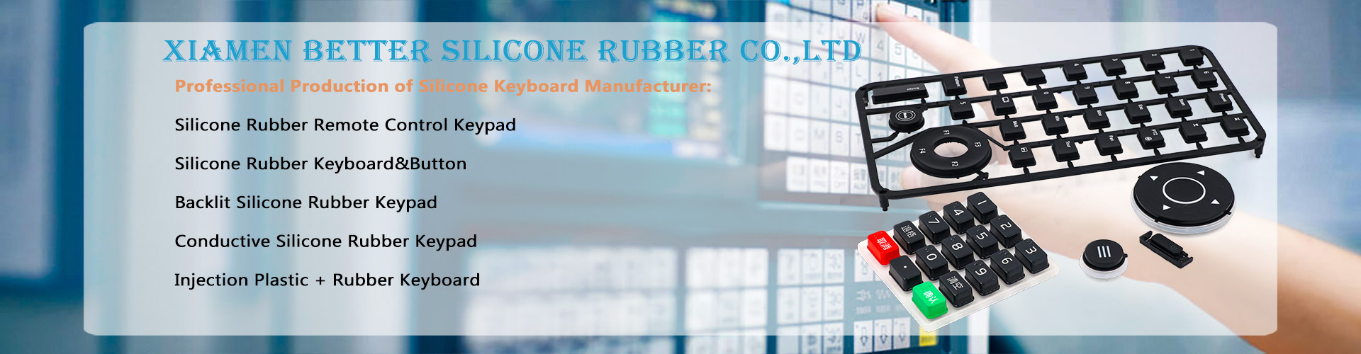 Custom silicone rubber keypad