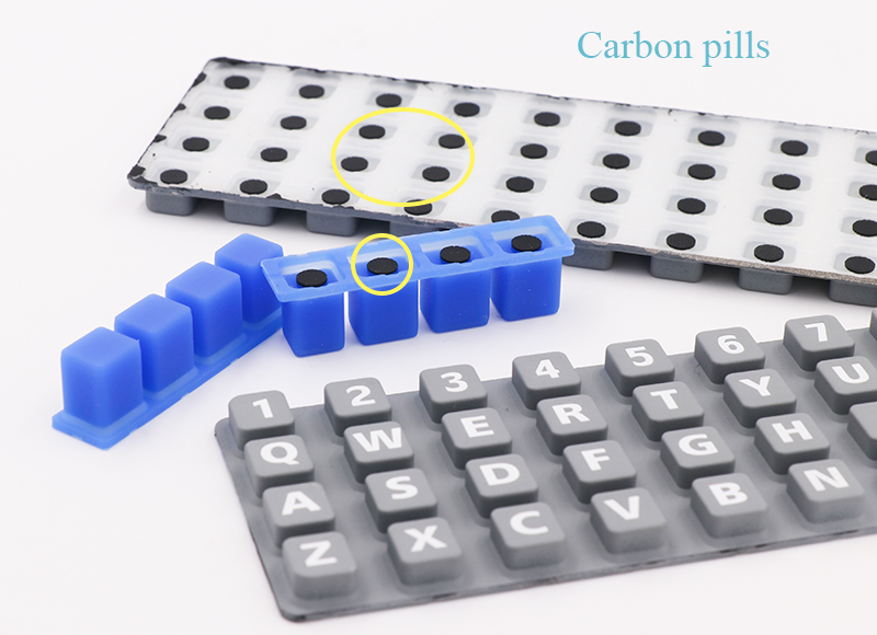 Silikon-Tastatur Carbon Pille