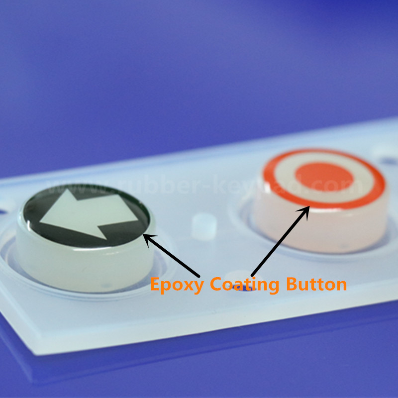 Epoxy coating buttons Epoxidbeschichtungsknöpfe