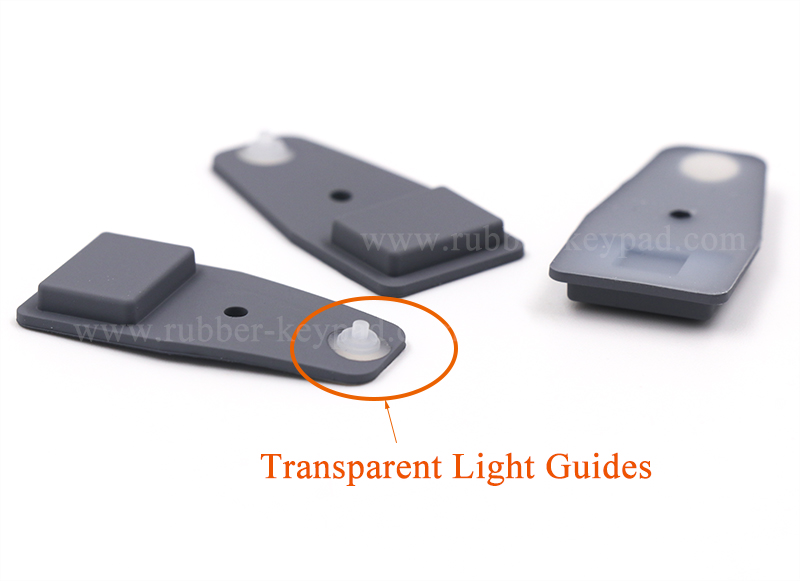 Gummi-Tastenfeld Lichtleiter