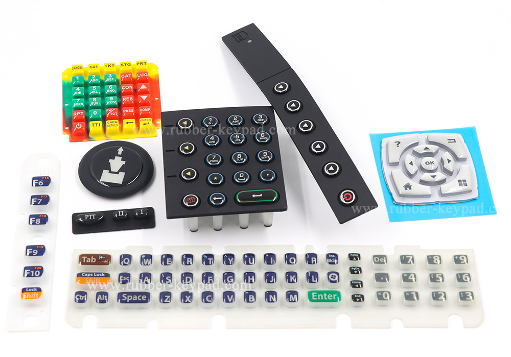 klare Epoxidbeschichtung Silikonkautschuk Tastatur