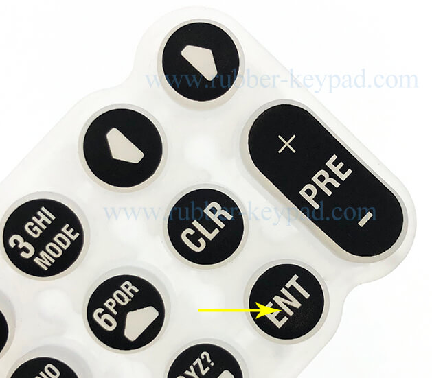 Siebdruck Silikontastatur