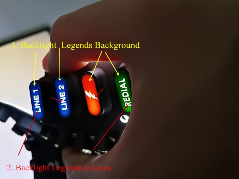 Gummikn&ouml;pfe f&uuml;r Hintergrundbeleuchtung