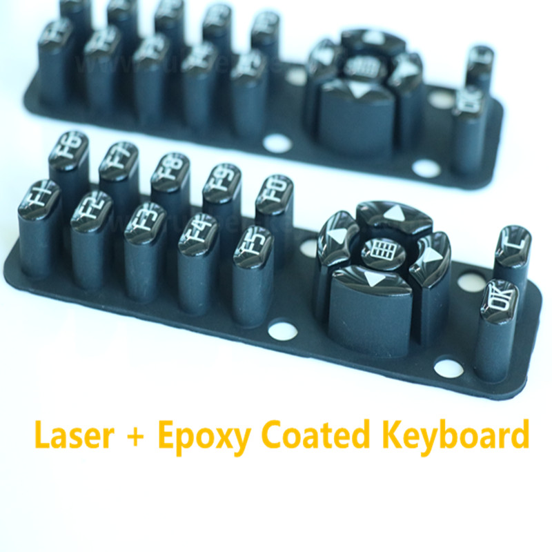 Elastomere Silikonkautschuk Epoxy-beschichtete Tastatur