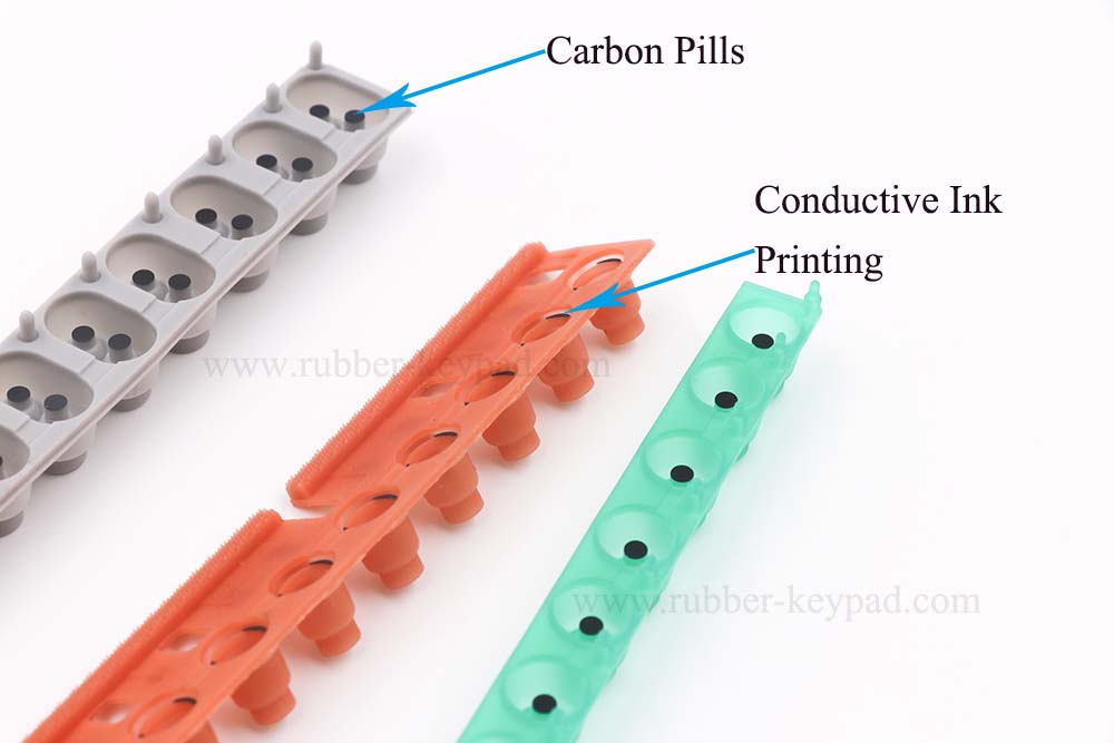 Kontakte der elektronischen Tastaturtasten